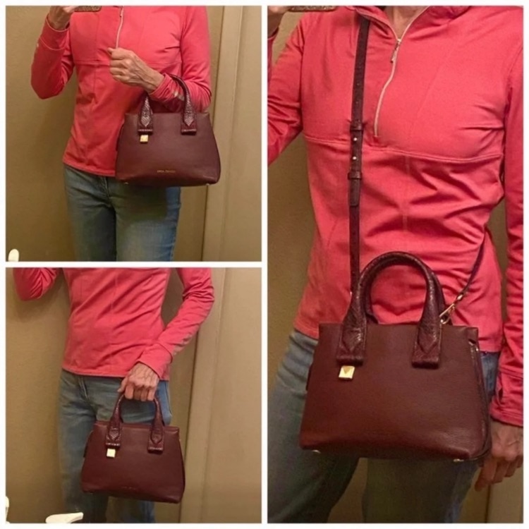 Authentic Michael Kors Small Embossed Leather Crossbody